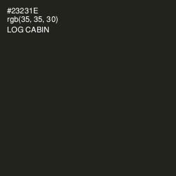 #23231E - Log Cabin Color Image
